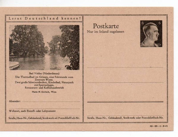 Deutsches Reich Bildpostkarte P307/ 42-20-1-B13 ungebraucht/ *