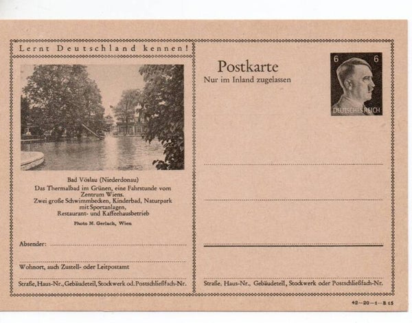 Deutsches Reich Bildpostkarte P307/ 42-20-1-B15 ungebraucht/ *