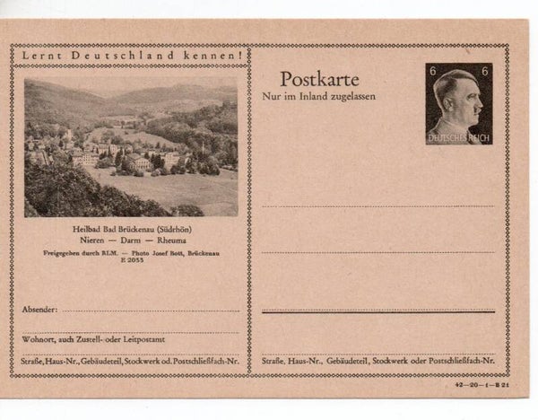 Deutsches Reich Bildpostkarte P307/ 42-20-1-B21 ungebraucht/ *