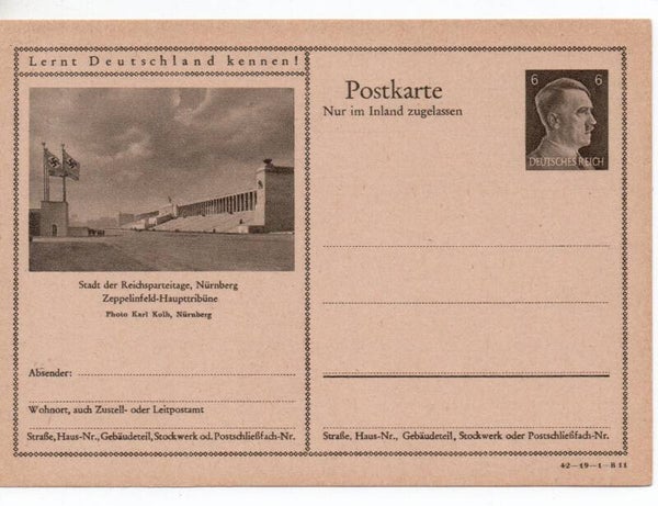 Deutsches Reich Bildpostkarte P307/ 42-19-1-B11 ungebraucht/ *