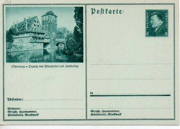 Deutsches Reich Bildpostkarte P191/ 021 ungebraucht/ *