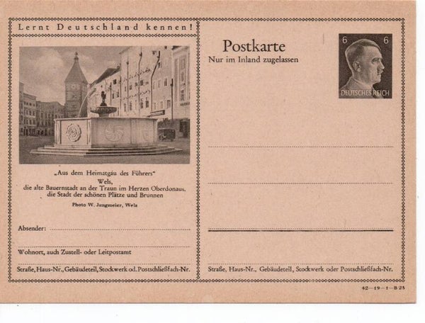 Deutsches Reich Bildpostkarte P307/ 42-19-1-B23 ungebraucht/ *