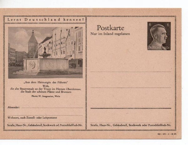 Deutsches Reich Bildpostkarte P307/ 42-19-1-B25 ungebraucht/ *