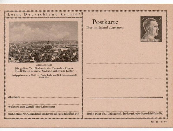 Deutsches Reich Bildpostkarte P307/ 42-18-1-B2 ungebraucht/ *