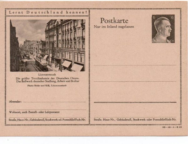 Deutsches Reich Bildpostkarte P307/ 42-18-1-B10 ungebraucht/ *