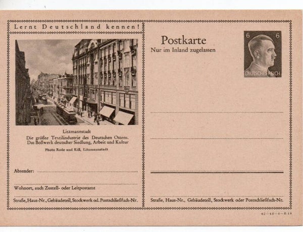 Deutsches Reich Bildpostkarte P307/ 42-18-1-B14 ungebraucht/ *