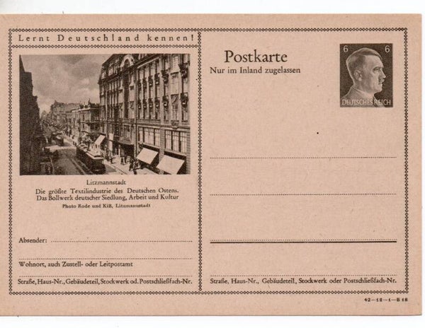 Deutsches Reich Bildpostkarte P307/ 42-18-1-B18 ungebraucht/ *