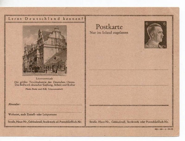 Deutsches Reich Bildpostkarte P307/ 42-18-1-B23 ungebraucht/ *