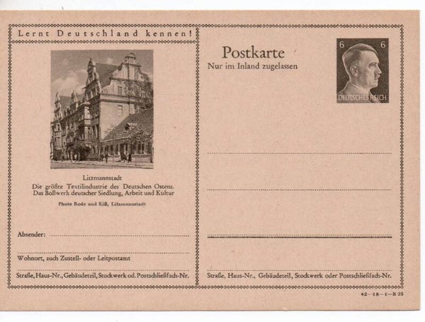 Deutsches Reich Bildpostkarte P307/ 42-18-1-B25 ungebraucht/ *
