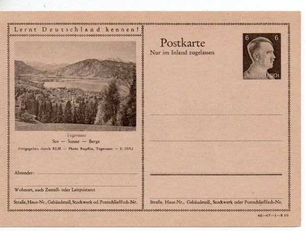 Deutsches Reich Bildpostkarte P307/ 42-17-1-B10 ungebraucht/ *
