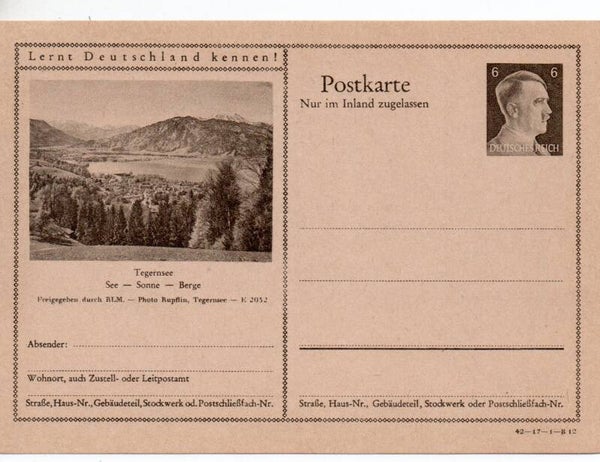 Deutsches Reich Bildpostkarte P307/ 42-17-1-B12 ungebraucht/ *