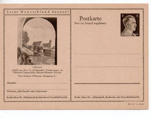 Deutsches Reich Bildpostkarte P307/ 42-17-1-B18 ungebraucht/ *