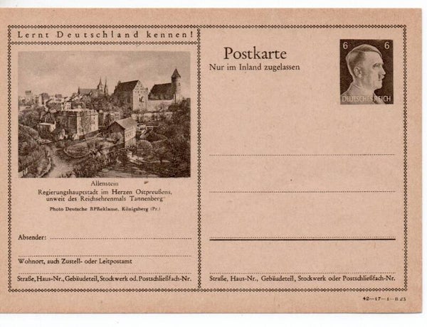 Deutsches Reich Bildpostkarte P307/ 42-17-1-B23 ungebraucht/ *