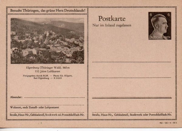 Deutsches Reich Bildpostkarte P307/ 42-16-1-B5 ungebraucht/ *