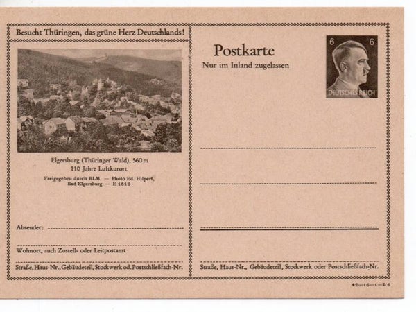 Deutsches Reich Bildpostkarte P307/ 42-16-1-B6 ungebraucht/ *