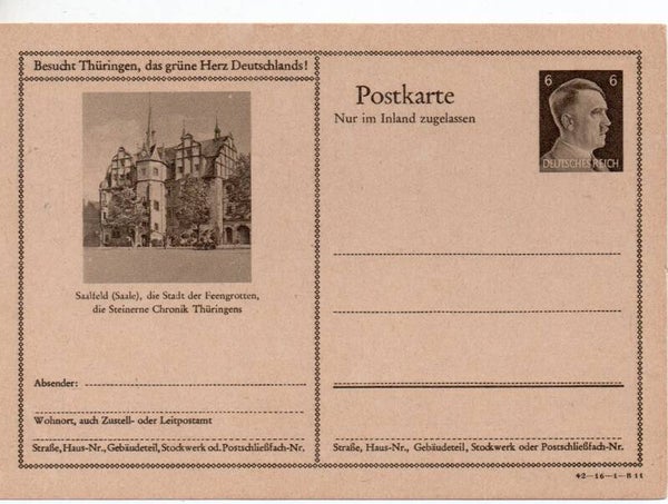 Deutsches Reich Bildpostkarte P307/ 42-16-1-B11 ungebraucht/ *