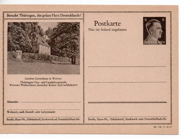 Deutsches Reich Bildpostkarte P307/ 42-16-1-B17 ungebraucht/ *