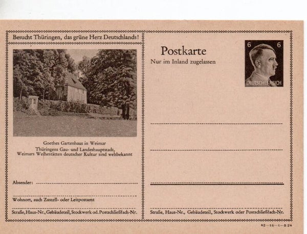 Deutsches Reich Bildpostkarte P307/ 42-16-1-B24 ungebraucht/ *