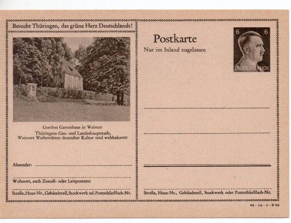 Deutsches Reich Bildpostkarte P307/ 42-16-1-B26 ungebraucht/ *