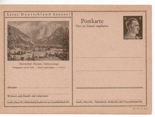 Deutsches Reich Bildpostkarte P307/ 42-15-1-B3 ungebraucht/ *