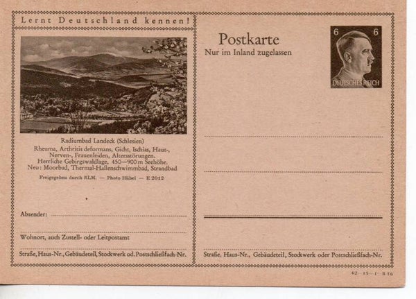 Deutsches Reich Bildpostkarte P307/ 42-15-1-B16 ungebraucht/ *