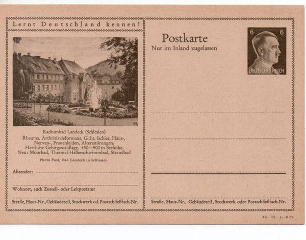 Deutsches Reich Bildpostkarte P307/ 42-15-1-B21 ungebraucht/ *