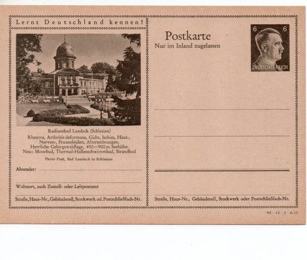 Deutsches Reich Bildpostkarte P307/ 42-15-1-B23 ungebraucht/ *