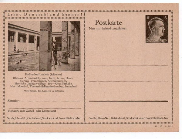 Deutsches Reich Bildpostkarte P307/ 42-15-1-B27 ungebraucht/ *