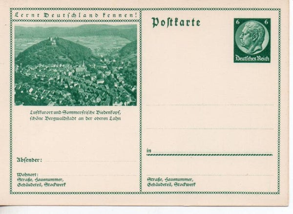 Deutsches Reich Bildpostkarte P232/ 09 ungebraucht/ *
