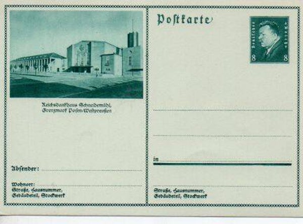 Deutsches Reich Bildpostkarte P191/ 032 ungebraucht/ *