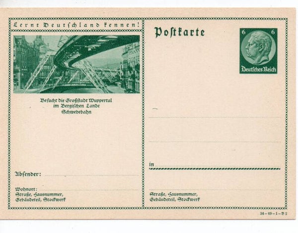 Deutsches Reich Bildpostkarte P233/ 34-49-1-B2 ungebraucht/ *