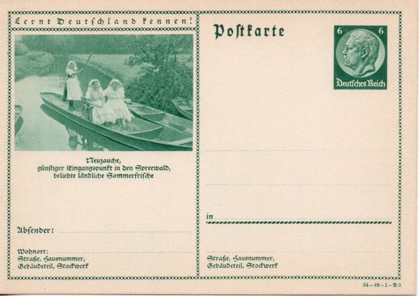 Deutsches Reich Bildpostkarte P233/ 34-49-1-B3 ungebraucht/ *