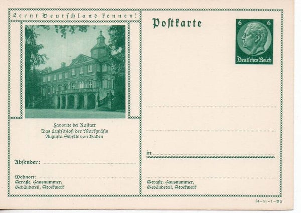 Deutsches Reich Bildpostkarte P233/ 34-51-1-B5 ungebraucht/ *