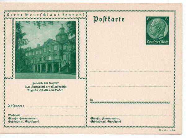 Deutsches Reich Bildpostkarte P233/ 34-51-1-B6 ungebraucht/ *
