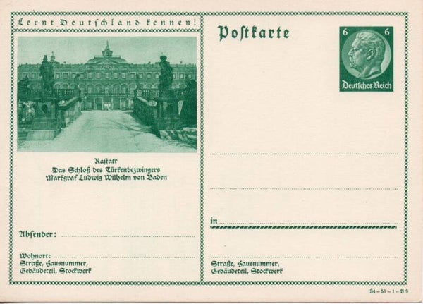 Deutsches Reich Bildpostkarte P233/ 34-51-1-B9 ungebraucht/ *