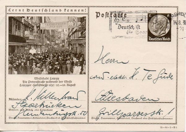 Deutsches Reich Bildpostkarte P236/ 35-60-1-B5 gelaufen/ o