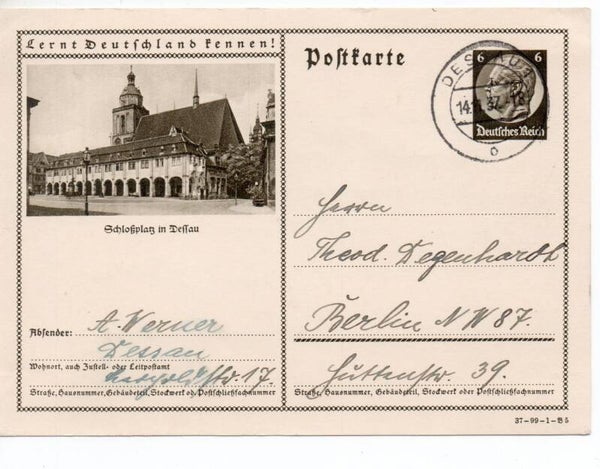 Deutsches Reich Bildpostkarte P236/ 37-99-1-B5 gelaufen/ o