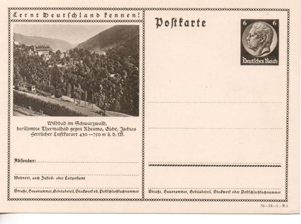 Deutsches Reich Bildpostkarte P236/ 34-53-1-B3 ungebraucht/ *