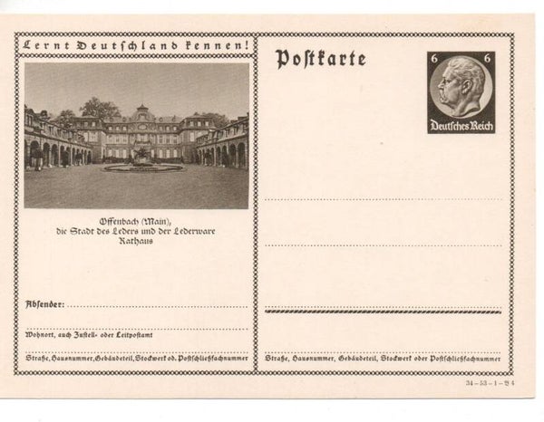 Deutsches Reich Bildpostkarte P236/ 34-53-1-B4 ungebraucht/ *