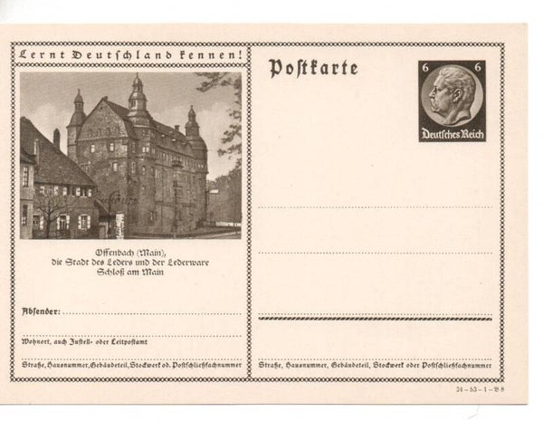 Deutsches Reich Bildpostkarte P236/ 34-53-1-B8 ungebraucht/ *