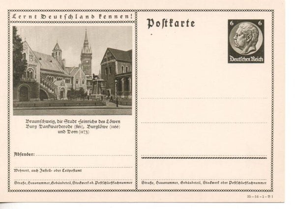 Deutsches Reich Bildpostkarte P236/ 35-54-1-B1 ungebraucht/ *