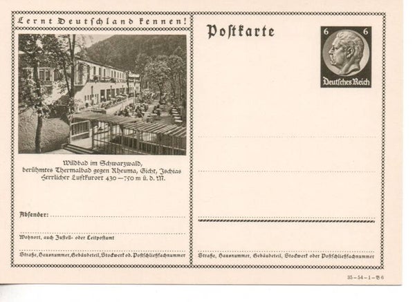 Deutsches Reich Bildpostkarte P236/ 35-54-1-B6 ungebraucht/ *