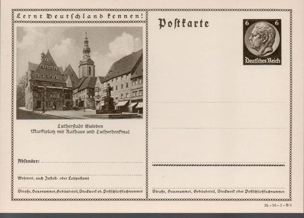Deutsches Reich Bildpostkarte P236/ 35-56-1-B5 ungebraucht/ *