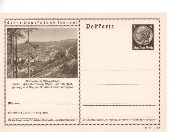 Deutsches Reich Bildpostkarte P236/ 35-57-1-B8 ungebraucht/ *