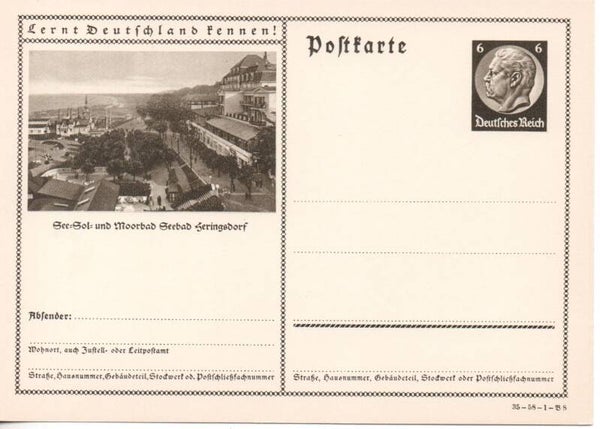 Deutsches Reich Bildpostkarte P236/ 35-58-1-B8 ungebraucht/ *