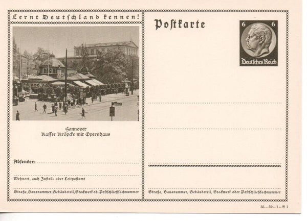 Deutsches Reich Bildpostkarte P236/ 35-59-1-B1 ungebraucht/ *