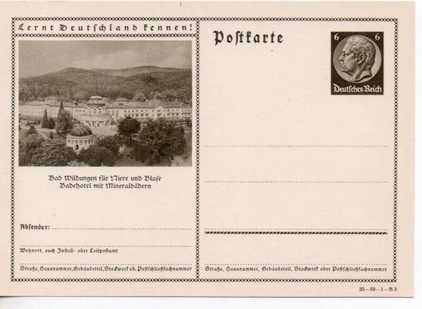 Deutsches Reich Bildpostkarte P236/ 35-59-1-B3 ungebraucht/ *