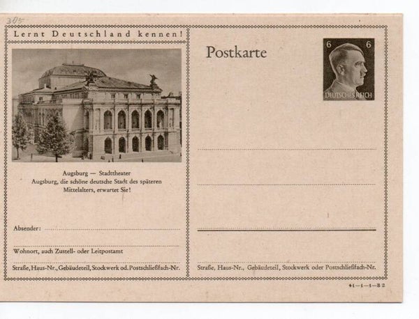 Deutsches Reich Bildpostkarte P305/ 41-1-1-B2 ungebraucht/ *