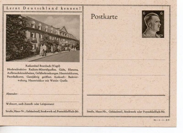 Deutsches Reich Bildpostkarte P305/ 41-1-1-B9 ungebraucht/ *