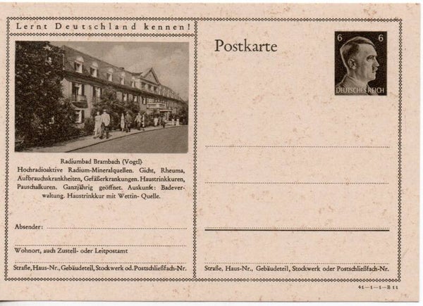 Deutsches Reich Bildpostkarte P305/ 41-1-1-B11 ungebraucht/ *